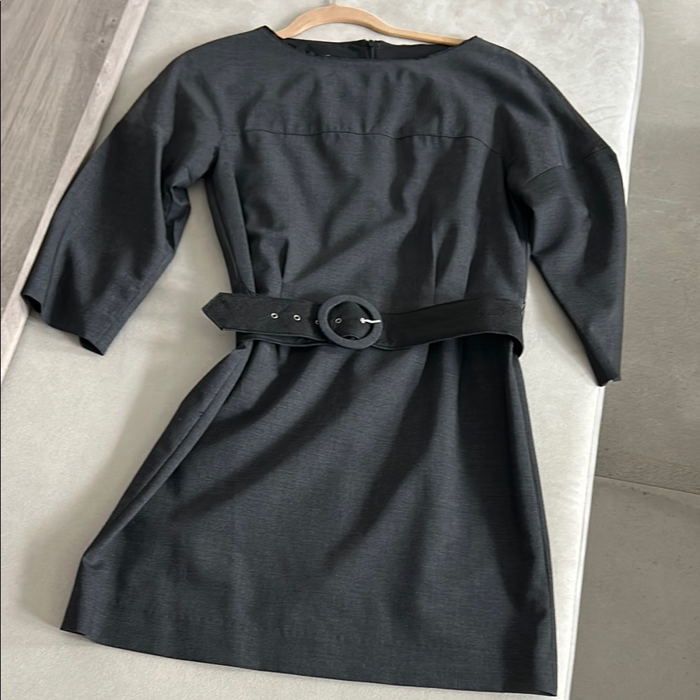 Teenflo Gray Sheath Dress with Dolman Sleeves
